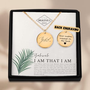 Yahweh Christian Halskette YHWH Benutzerdefinierte Halskette Hebräische Halskette Israel Religiöser Schmuck Jesus Schmuck Glaube Schmuck Taufe Geschenk