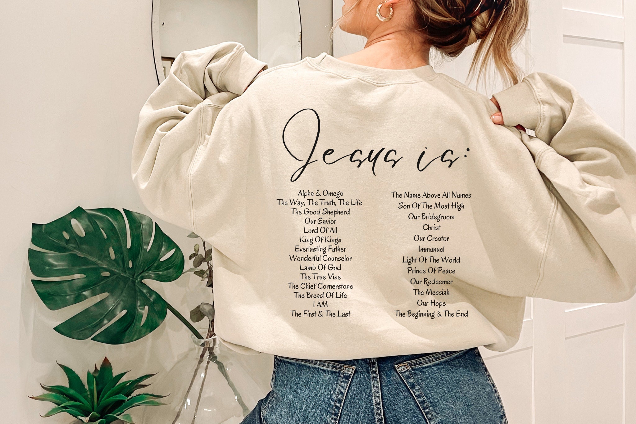 Jesus is King Christian Sweatshirt Jesus is King Hoodie Names of 