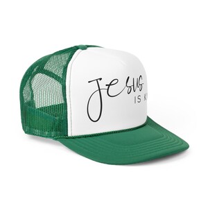 Jesus ist König Christian Hüte Seil Hut Trucker Hut Christian Merch Jesus Bekleidung Christian Streetwear Baseballmütze Jesus Christus ist Herr Caps Bild 7