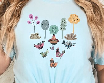 Crazy Chicken Lady, Crazy Chicken Lady shirt, Chicken Lady, Love Chickens, Chicken shirt, Women Chicken shirt,Farm tee,Animal shirt, Chicken