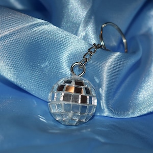 Disco ball keychain