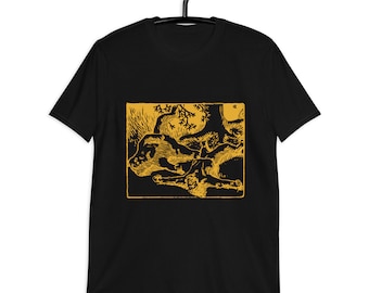 Maglietta Donna Fungo Vintage | Simpatico Motivo Stampe | Manica Corta Girocollo | Taglie S-2XL