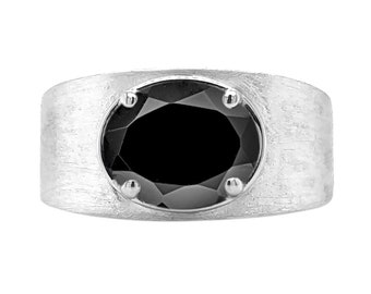 Black Spinel Ring , Black Spinel Ring, 925 Sterling Silver Cocktail Ring, Spinel Ring, Engagement Gift