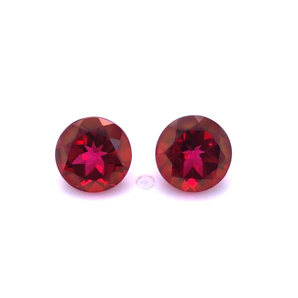 Ruby Red Topaz Normal Cut Stone Lot Round Shape Gemstones, AAA Quality Topaz Loose Stone For Jewelry.