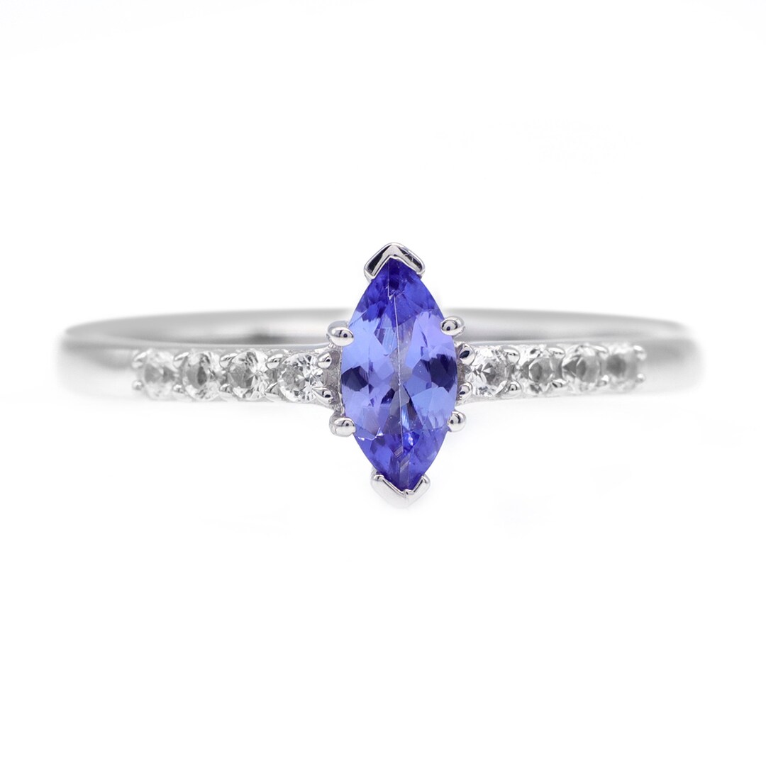Sterling Silver 2.30CT Natural Tanzanite Solitaire Ring main image 0