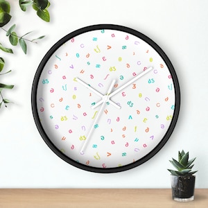 Speech Therapy Clock: SLP IPA Design (Wood Frame, Multiple Colors) image 7