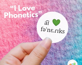 I Love Phonetics Stickers: Linguistics Fun (International Phonetic Alphabet)