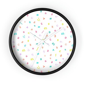 Speech Therapy Clock: SLP IPA Design (Wood Frame, Multiple Colors) image 6