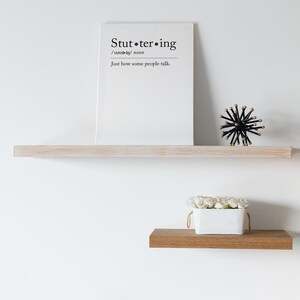 Stuttering Awareness Definition Canvas for Person Who Stutters PWS, Stuttering Ally Speech Therapy SLP Office Decor, Stretched Matte, 1.25"