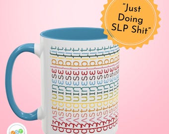 Speech Therapist Mug: Repeating IPA Design - Ceramic 15oz