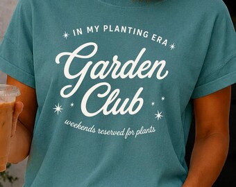Paquete de 3 colores PNG y SVG para Club de Jardinería / Diseño de camiseta "En mi era de la jardinería" (Descarga digital instantánea)