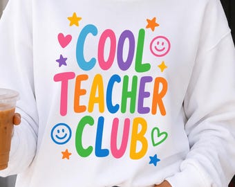 Diseño de profesor con estilo retro en formato PNG y SVG / Camiseta de profesor con diseño retro (descarga digital instantánea)