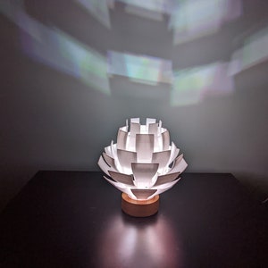 Small Lamp - Beautiful ambience for your table or beside 16 colors in one 3d printed lamp