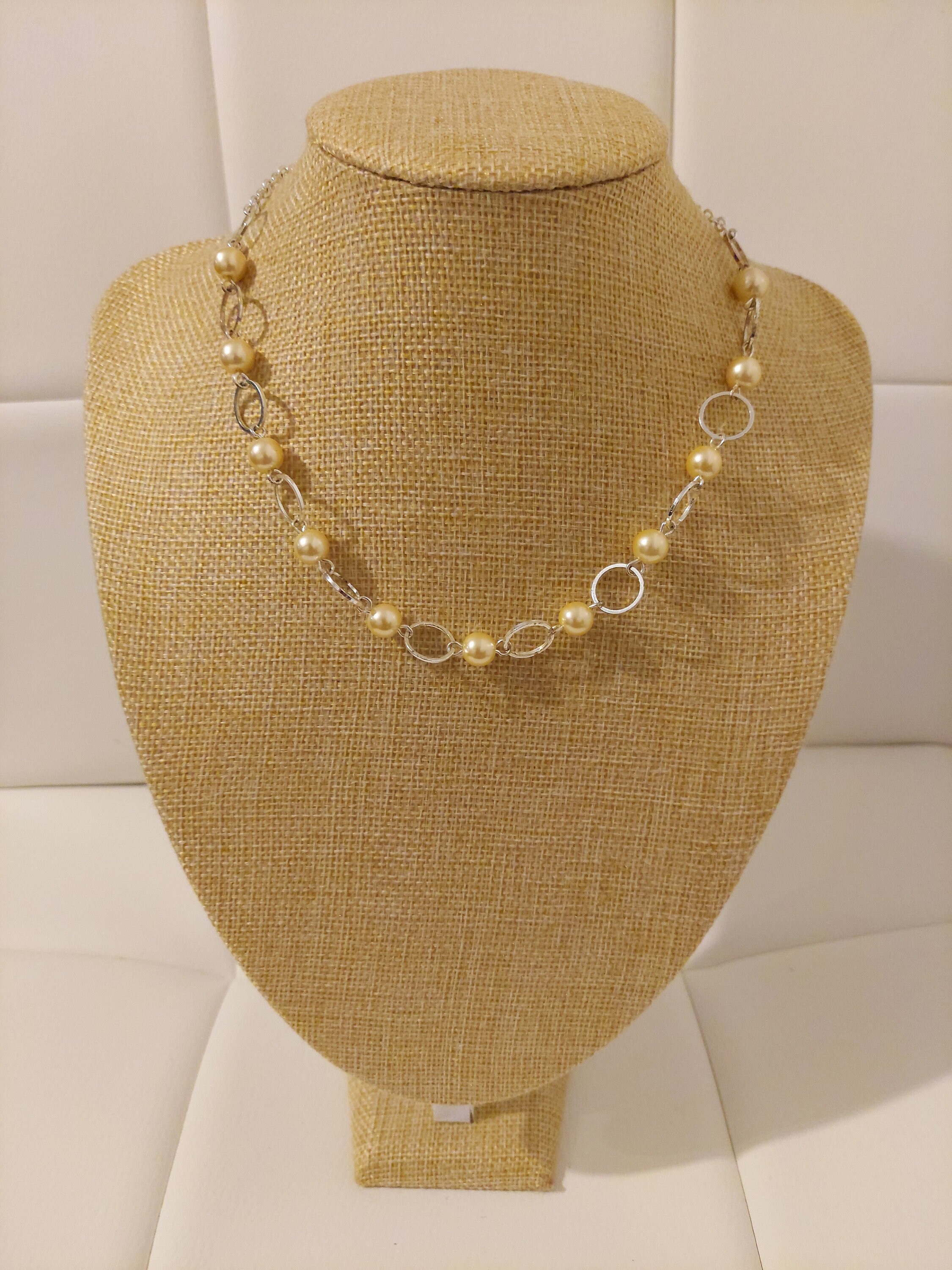 【VINTAGE HOLLYWOOD】Chain Half Pearl Necklace★送料・関税込 CELINE Logo Pearl Necklace Gold Vintage igjaxf – VintageShop