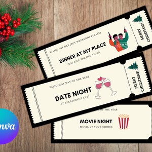 Creative Gift Vouchers - Canva Template - Print at home - The best Christmas present for friends and family!