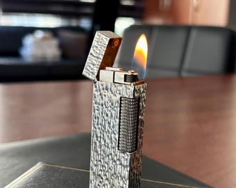 Dunhill Savory Pocket Petrol Lighter - Silver Plate Ladies Model Dunhill Savory Pocket Petrol Lighter - Silver Plate Ladies Model