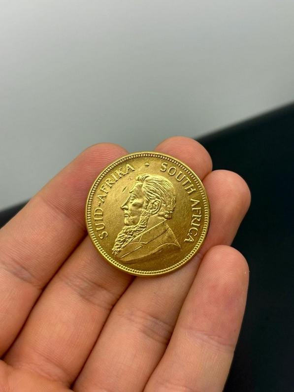 Gold plated coin Krugerrand 1 oz coin 1967 REPLICA 1pcs South African Mint and Rand Refinery