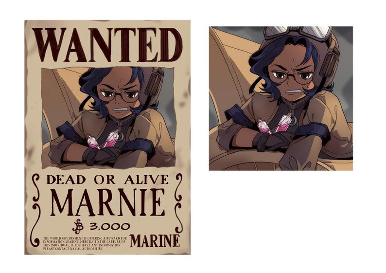 Custom Anime Wanted Poster Drawing Portrait in Wanted Poster Etsy