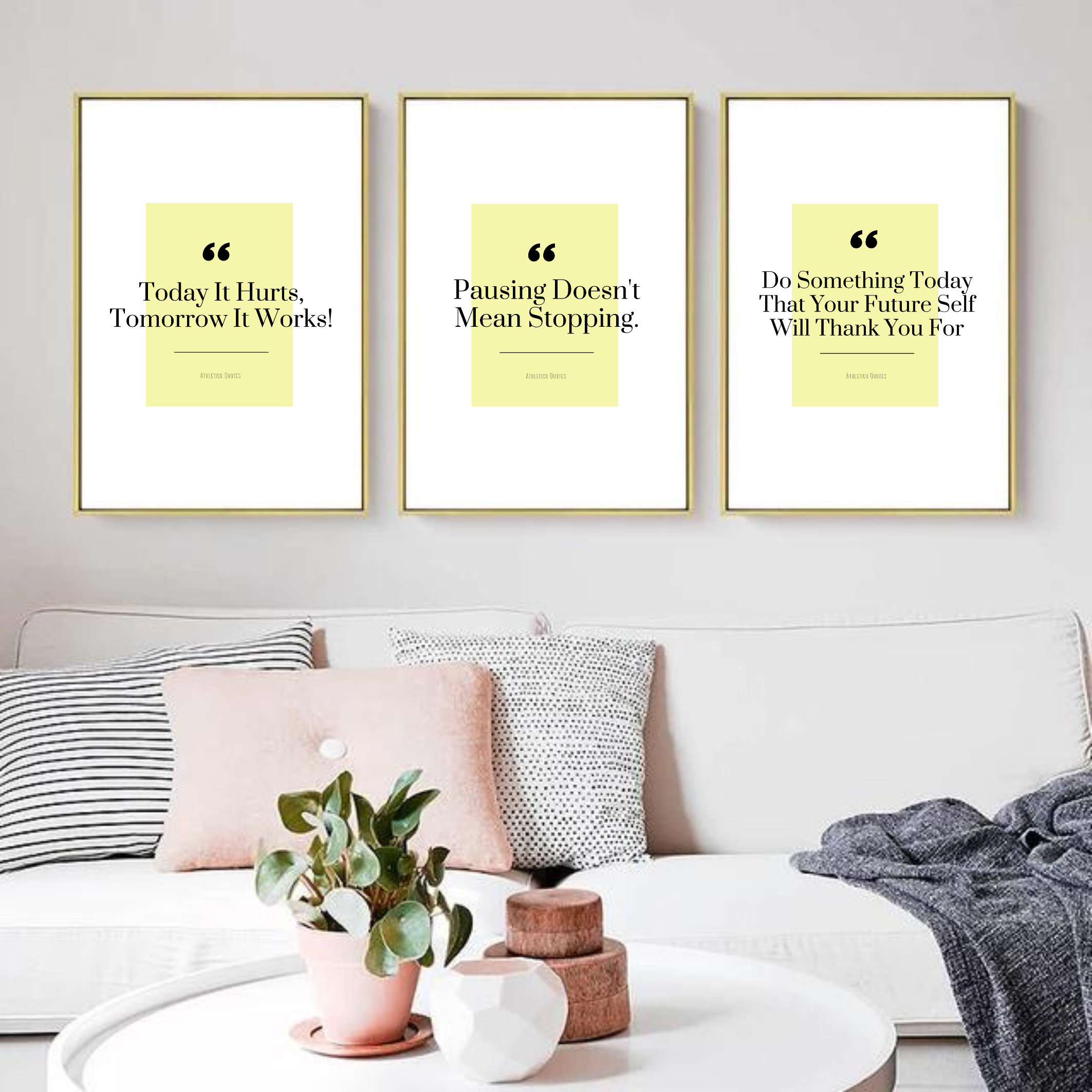 5 Office Wall Art, Office Decor, Inspirational Wall Art, Motivational