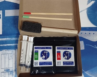 Cyanotype Refill Kit | Photo Grade Chemicals | Alternative Photography Supplies | DIY Blueprint Art | Sun Print Chemicals | Artist Kit