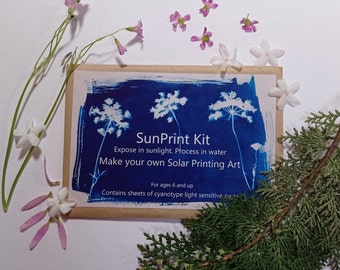Discover the Magic with Our Solar Printing Kit - The Ultimate DIY Cyanotype Experience, A5 size, Sunprint kit
