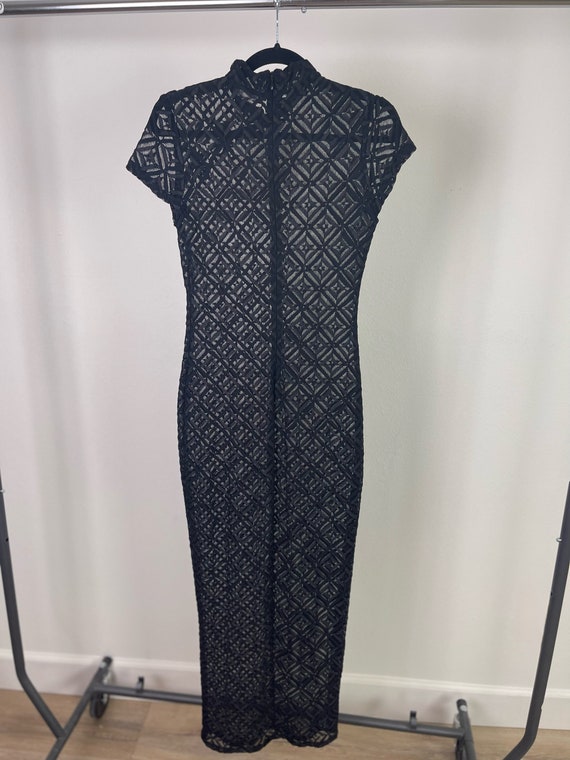 Asian Inspired Lace Maxi Dress - image 4