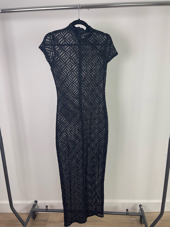 Asian Inspired Lace Maxi Dress - image 3