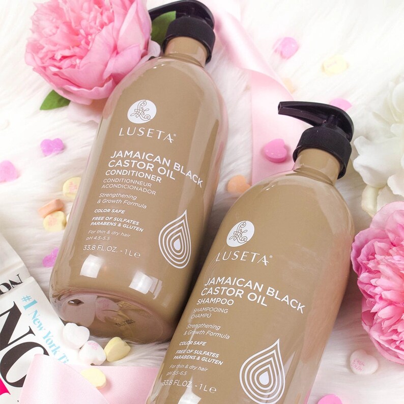 2 Luseta JAMAICAN BLACK CASTOR Oil Shampoo and Conditioner Etsy