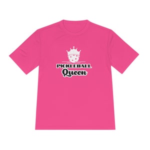 Pickleball Queen Unisex Moisture Wicking Tee, Pickleball Athletic Shirt, Pickleball Shirt