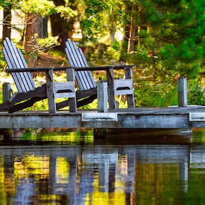 Adirondack Chairs by The River