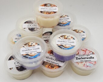 Waxing cup 15g in many different fragrances 100% soy wax