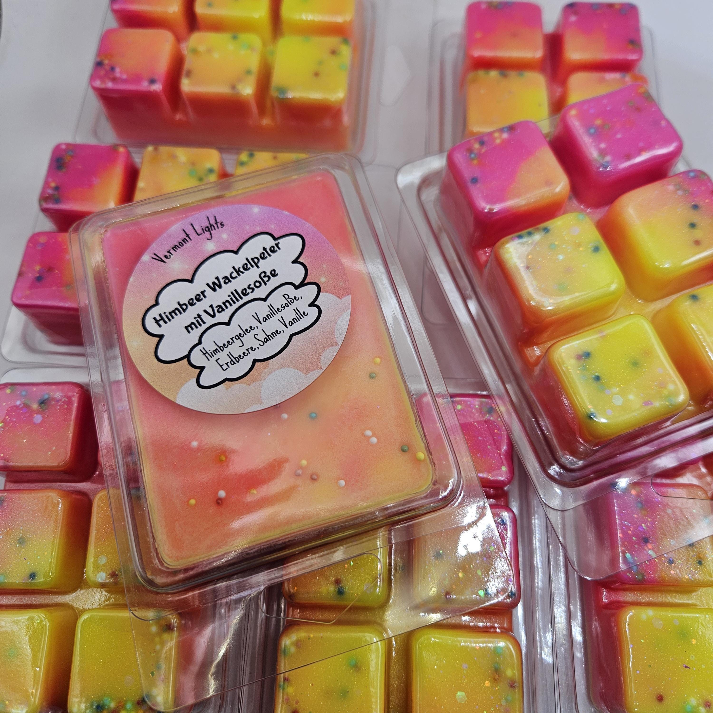 Raspberry Jelly with Vanilla Sauce - Wax Melt Bar 70g