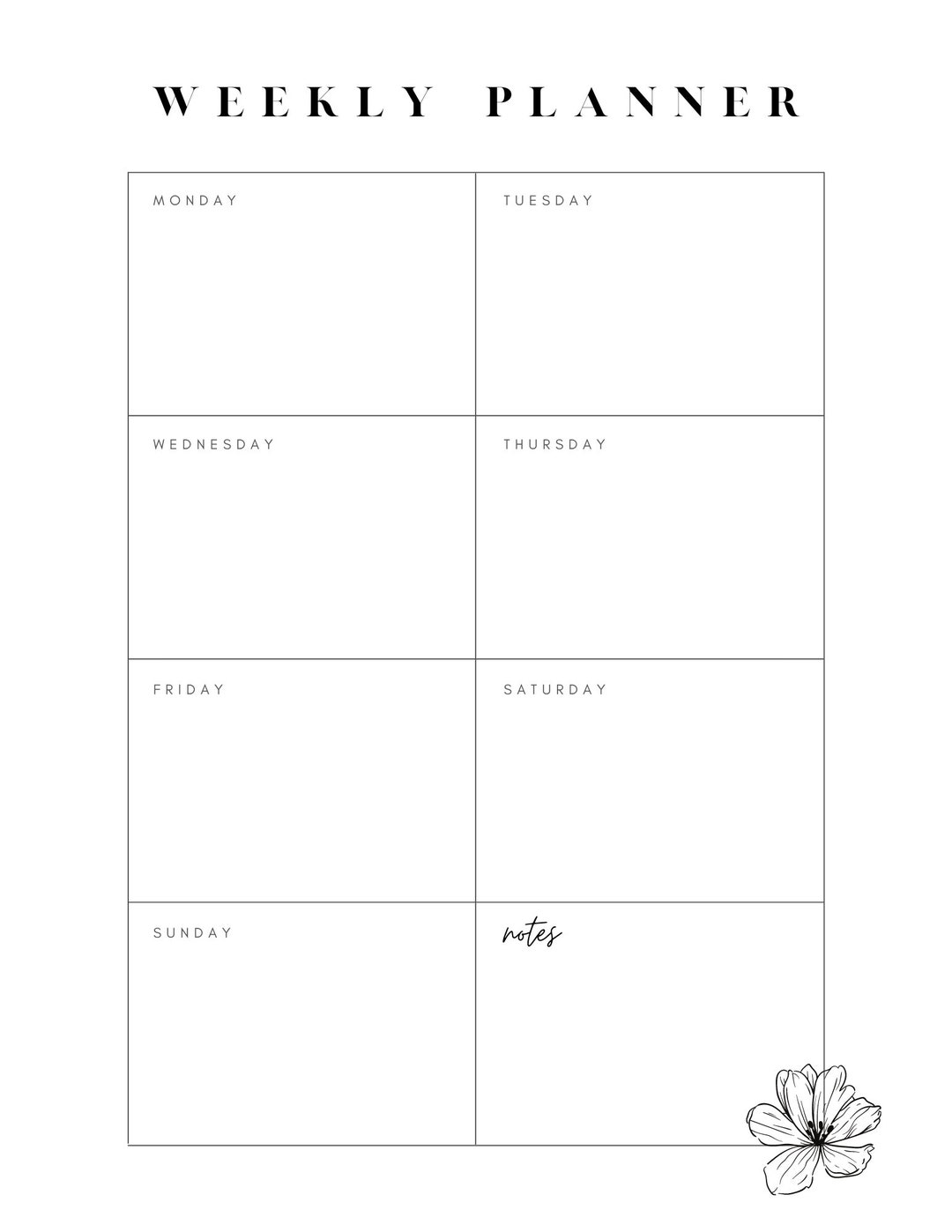 Weekly Schedule, to Do List Printable, Daily Planner, Daily Schedule ...