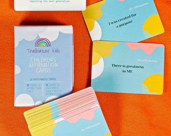 Children's Affirmation Cards and Magnetic Chart