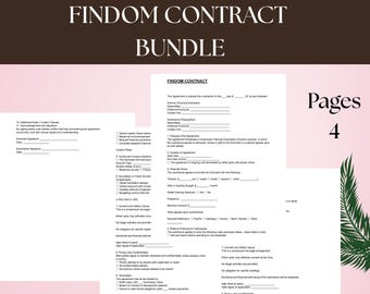 Paquete de contratos Findom / Plantillas PDF y DOC editables / Formularios de acuerdo de dominación financiera
