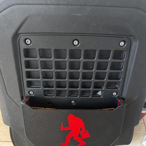Black ABS Seatback Molle Panel Storage Pockets for 2021+ Ford Bronco.