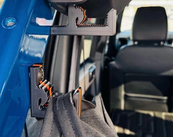 Black ABS Plastic Utility Hooks W/Colored Stripe For 2021+ Ford Bronco