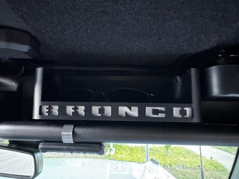 2021 Ford Bronco Accessories Headliner Tray, Bronco Text, Bronco Horse