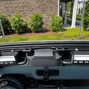 Black ABS Plastic Sunglass Tray W/Colored Text For 2021+ Ford Bronco. Bild 2