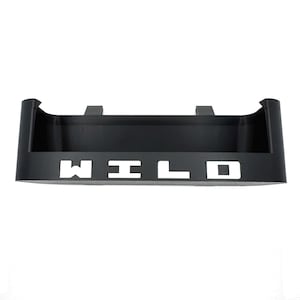 Black ABS Plastic Sunglass Tray W/Colored Text For 2021+ Ford Bronco. "WILD" Text