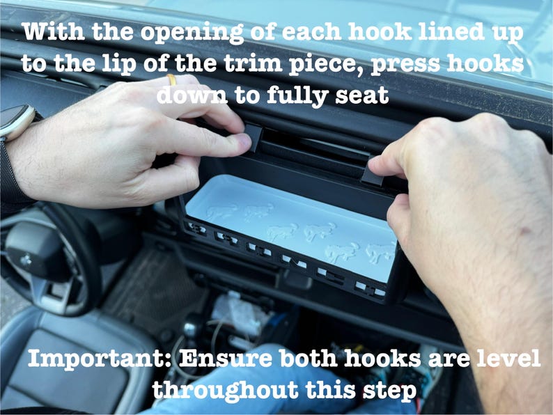 2021 Ford Bronco Accessories Headliner Tray, Bronco Text, Bronco Horse