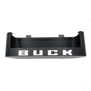 Black ABS Plastic Sunglass Tray W/Colored Text For 2021+ Ford Bronco. "BUCK" Text