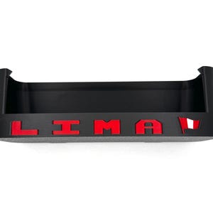 Black ABS Plastic Sunglass Tray W/Colored Text For 2021+ Ford Bronco. Personalized Text