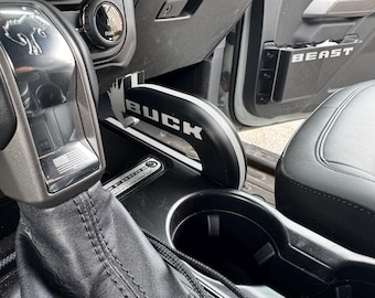 Black ABS Plastic Center Console Grab Handle for 2021+ Ford Bronco.