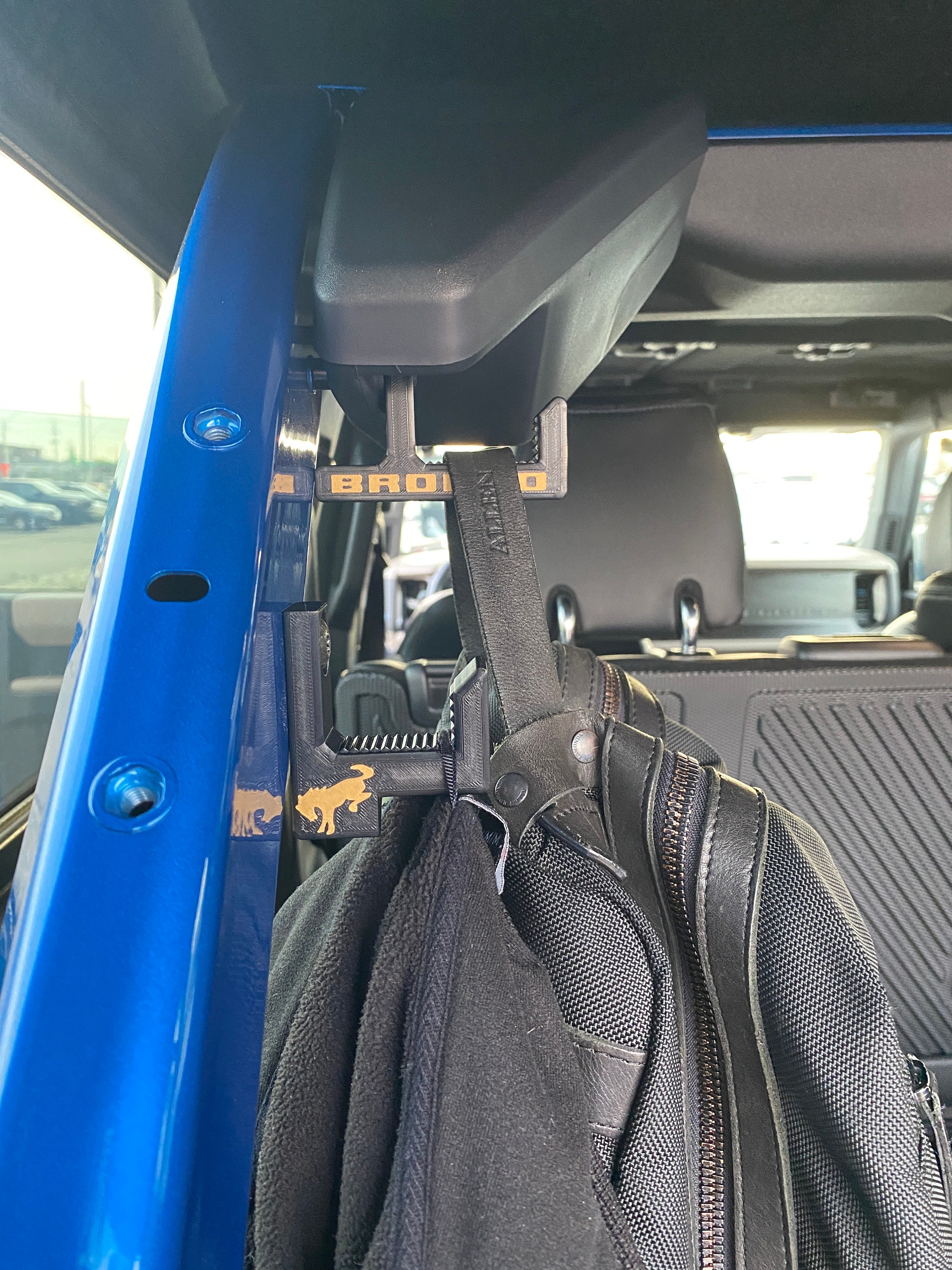 Car Headrest Hook Hanger Purse Premium Leather Stainless Steel Car