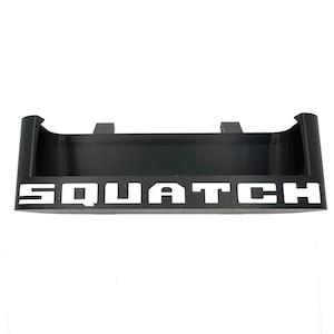 Black ABS Plastic Sunglass Tray W/Colored Text For 2021+ Ford Bronco. "SQUATCH" Test