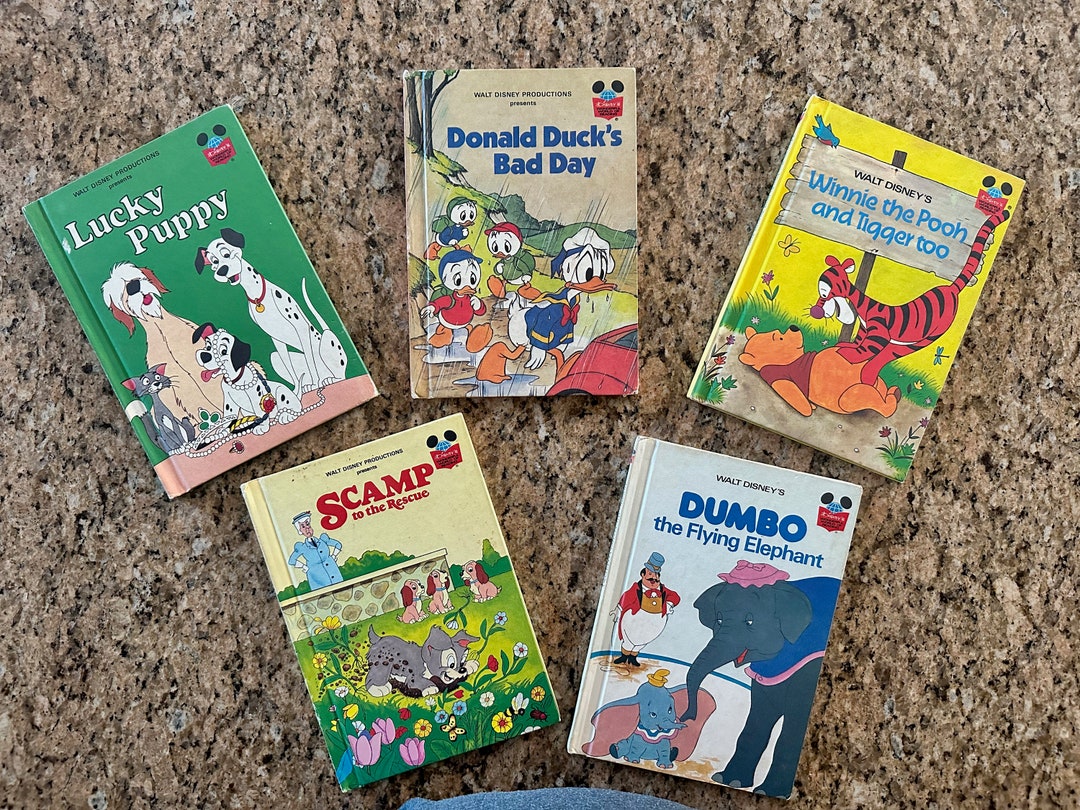 Vintage Disney Children's Books 1970s 1980s Etsy