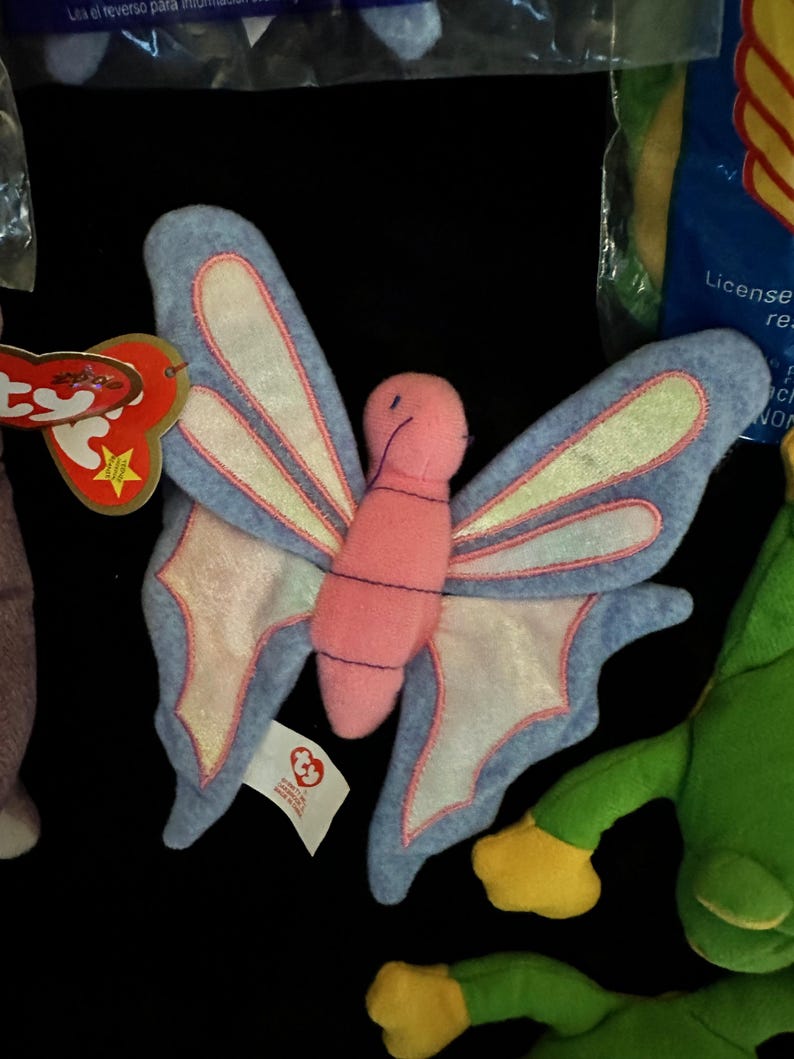 Smoochy Rocketship Ty Teenie Beanie Babies, Mcdonald's, Backyard Animarls, Bumble, Strut ...