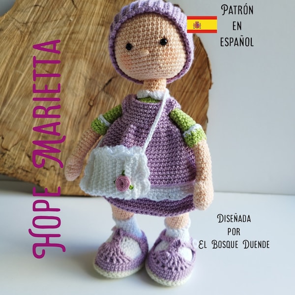 Patrón de crochet muñeca Hope Marietta