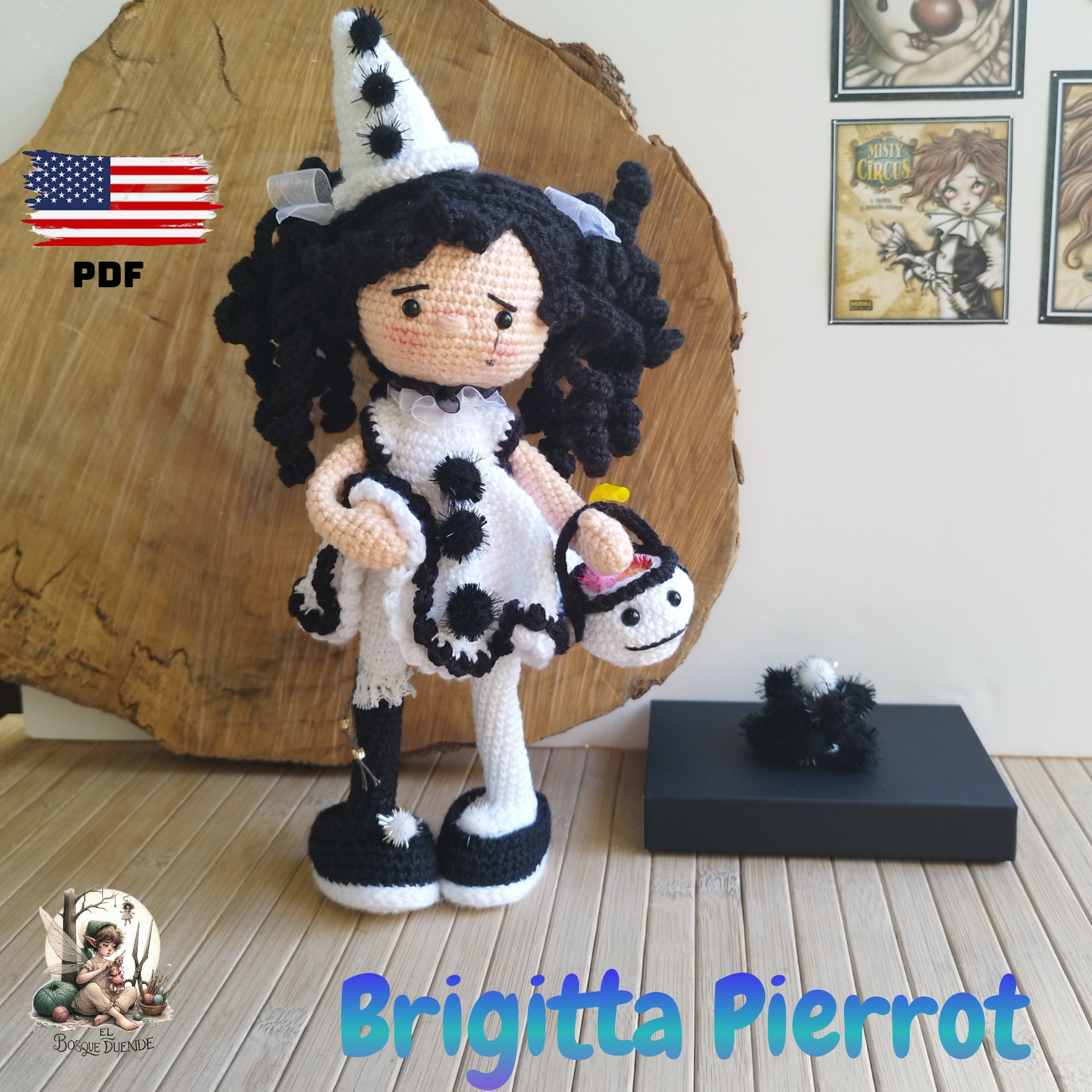 Pierrot doll - Etsy 日本